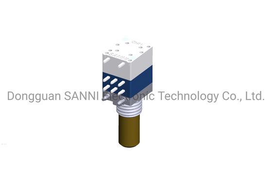 RV8711GS Dual Unit Rotary Potentiometer Square Shape For Volume Control