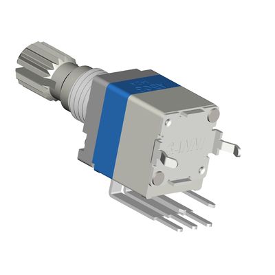 Metal Shaft Sealed Rotary Potentiometer With Switch Single Unit RV9312NS
