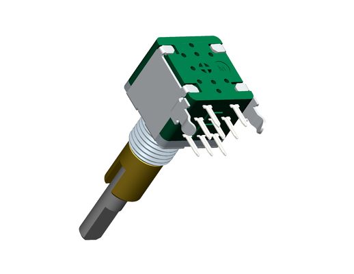 Rotary encoder EC11 double metal shaft 15 pulse incremental rotary encoder for car audio digital