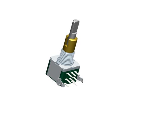 Rotary encoder EC11 double metal shaft 15 pulse incremental rotary encoder for car audio digital