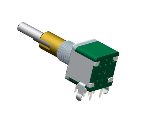 Rotary encoder EC11 double metal shaft 15 pulse incremental rotary encoder for car audio digital