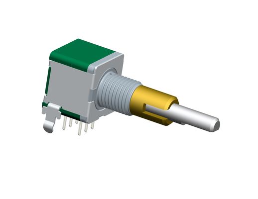 Rotary encoder EC11 double metal shaft 15 pulse incremental rotary encoder for car audio digital