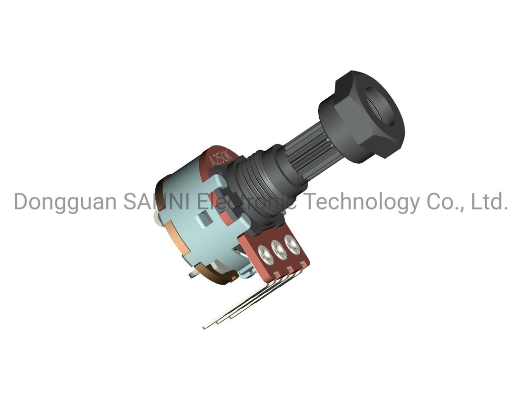 6-20mm Rotary Potentiometer Shaft Length Single Or Dual 0.05W Insulated Resistor